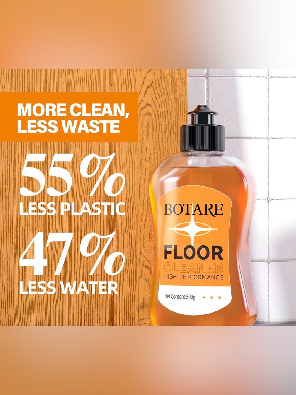 Floor Cleaner — Orange 🍊 — High-Performance Cleaning